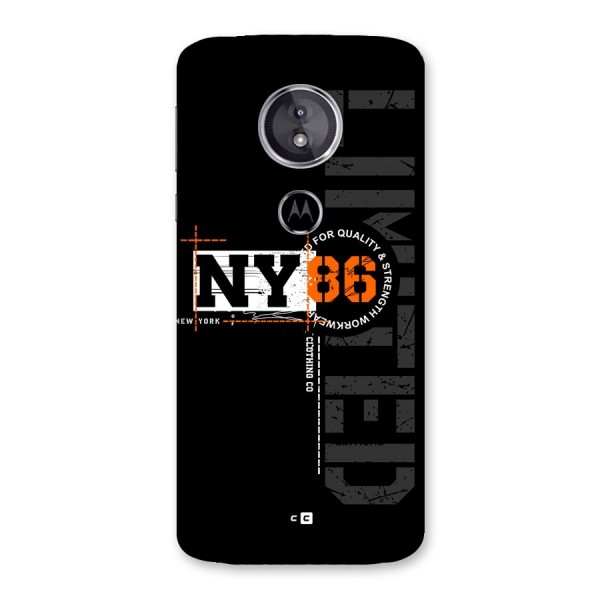 New York Limited Back Case for Moto E5