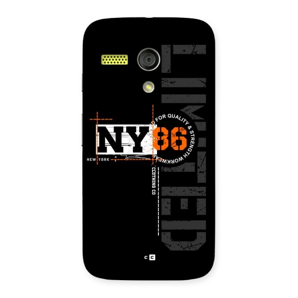New York Limited Back Case for Moto G