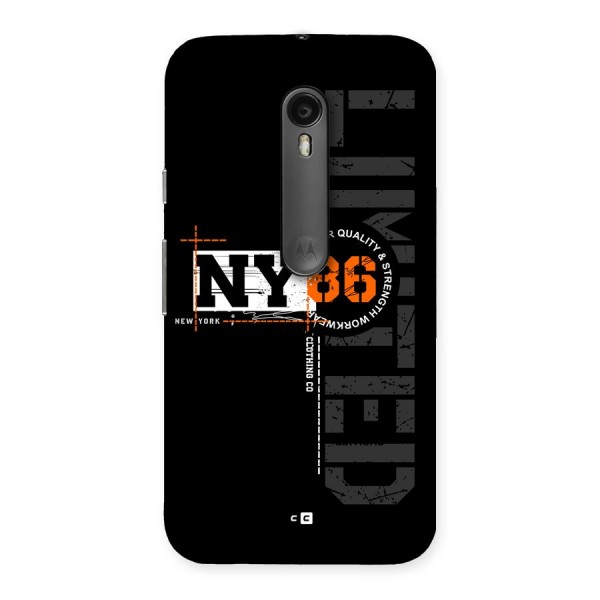 New York Limited Back Case for Moto G3