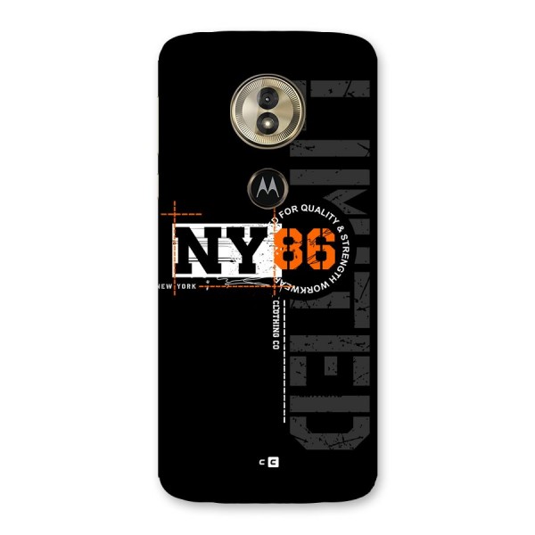 New York Limited Back Case for Moto G6 Play