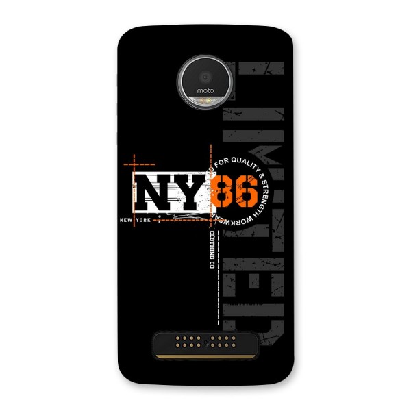 New York Limited Back Case for Moto Z Play