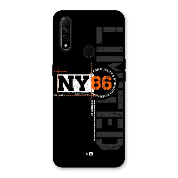 New York Limited Back Case for Oppo A31