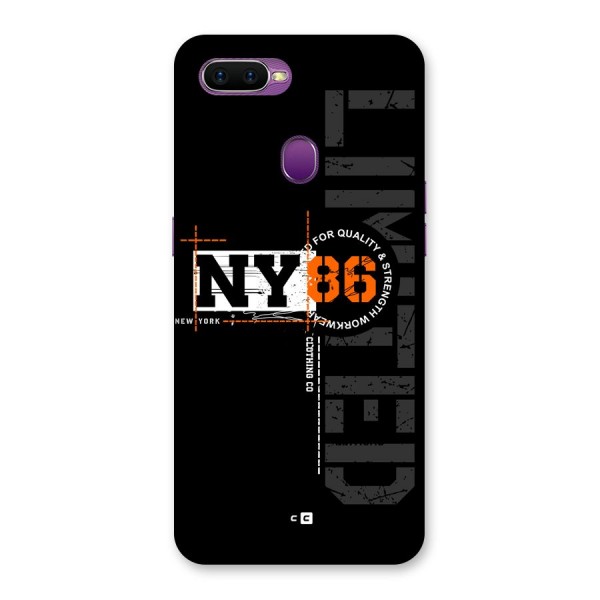 New York Limited Back Case for Oppo F9