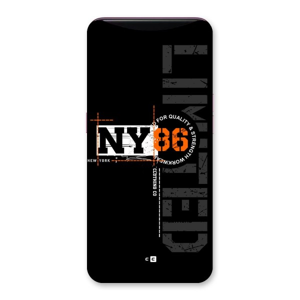 New York Limited Back Case for Oppo Find X
