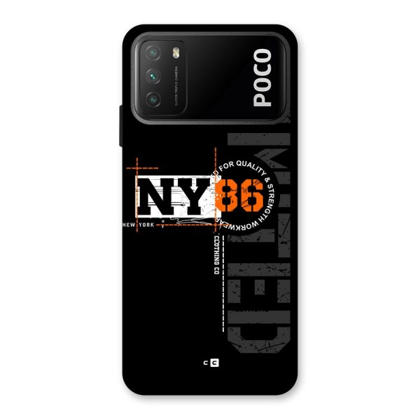 New York Limited Back Case for Poco M3