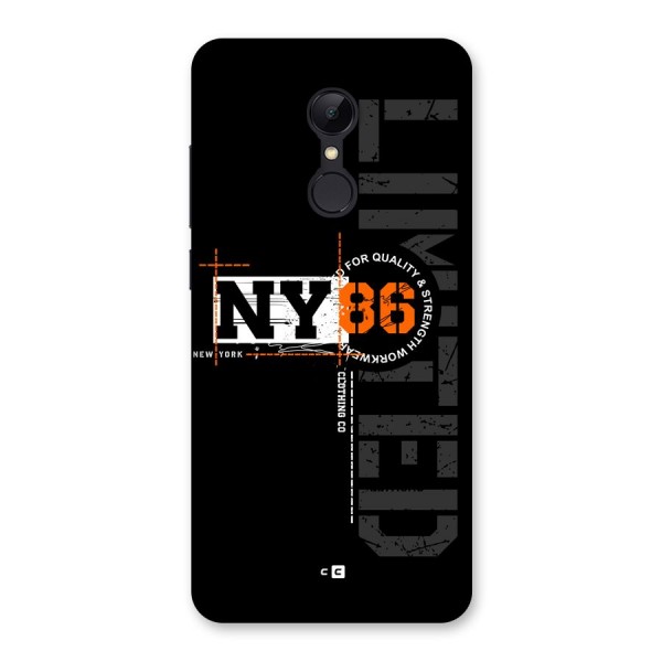 New York Limited Back Case for Redmi 5