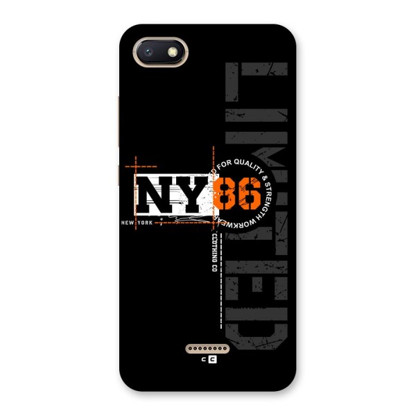 New York Limited Back Case for Redmi 6A