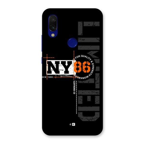 New York Limited Back Case for Redmi 7
