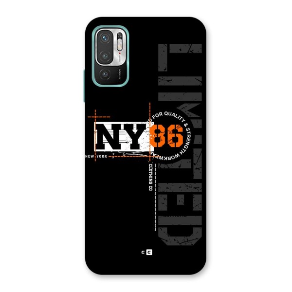 New York Limited Back Case for Redmi Note 10T 5G