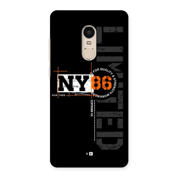 New York Limited Back Case for Redmi Note 4
