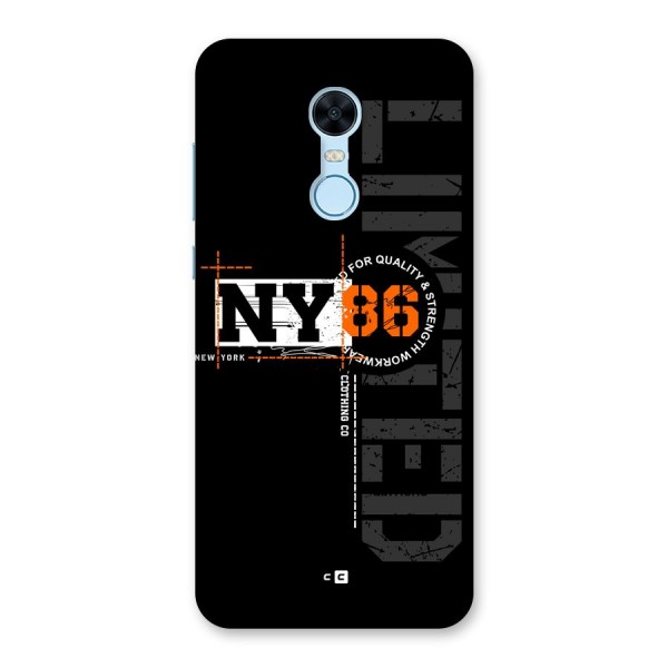 New York Limited Back Case for Redmi Note 5
