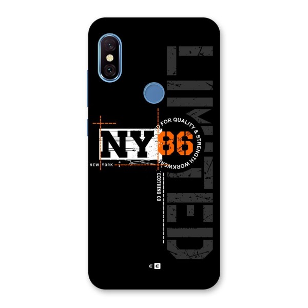 New York Limited Back Case for Redmi Note 6 Pro