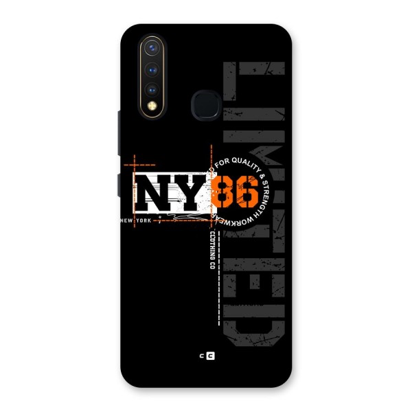 New York Limited Back Case for Vivo U20