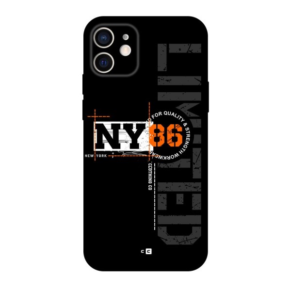 New York Limited Back Case for iPhone 12