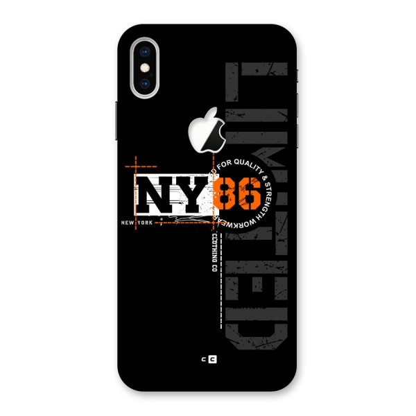 New York Limited Back Case for iPhone XS Max Apple Cut