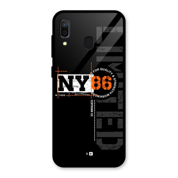 New York Limited Glass Back Case for Galaxy A30