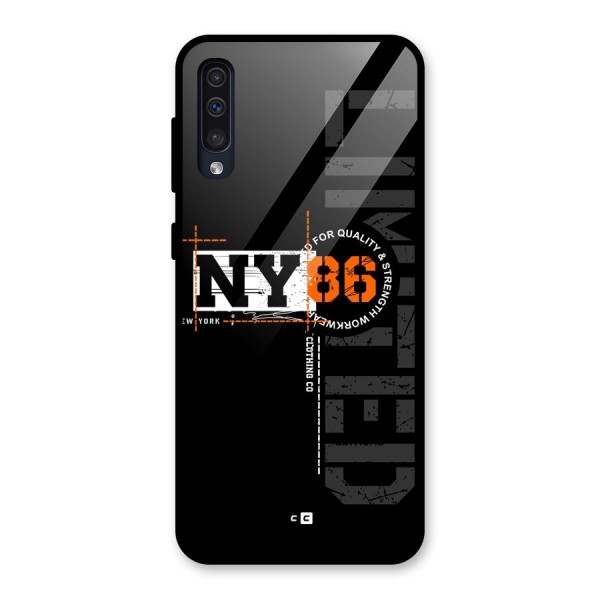 New York Limited Glass Back Case for Galaxy A30s