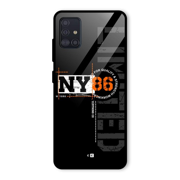 New York Limited Glass Back Case for Galaxy A51