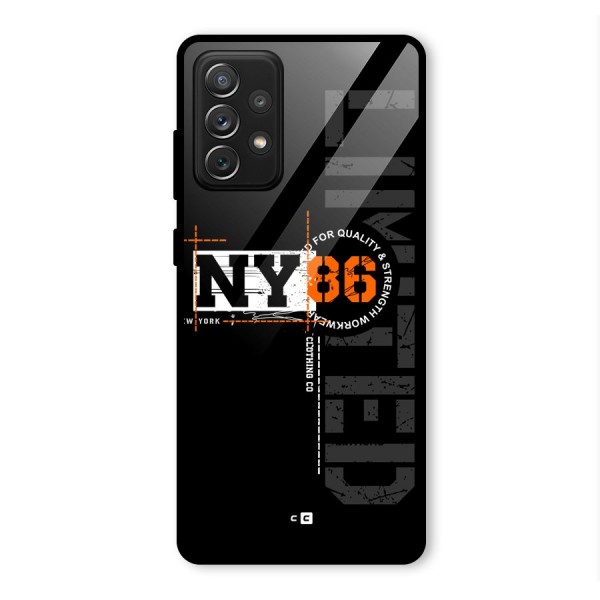 New York Limited Glass Back Case for Galaxy A72