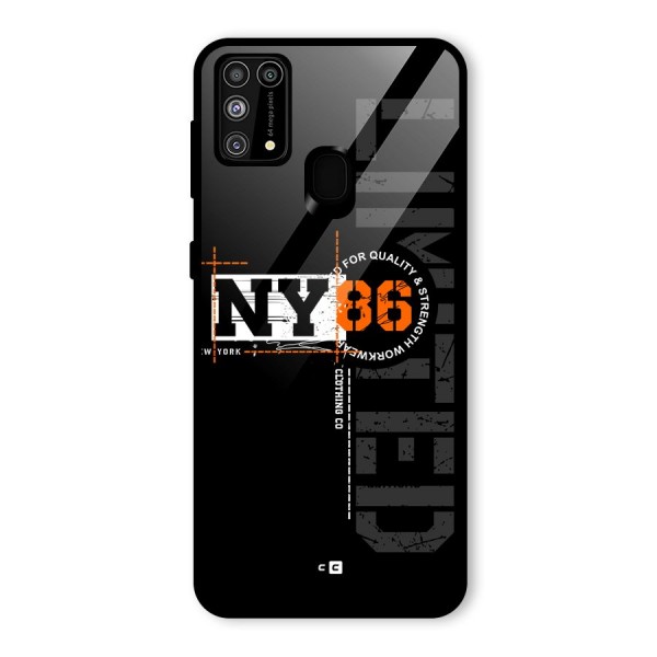 New York Limited Glass Back Case for Galaxy F41