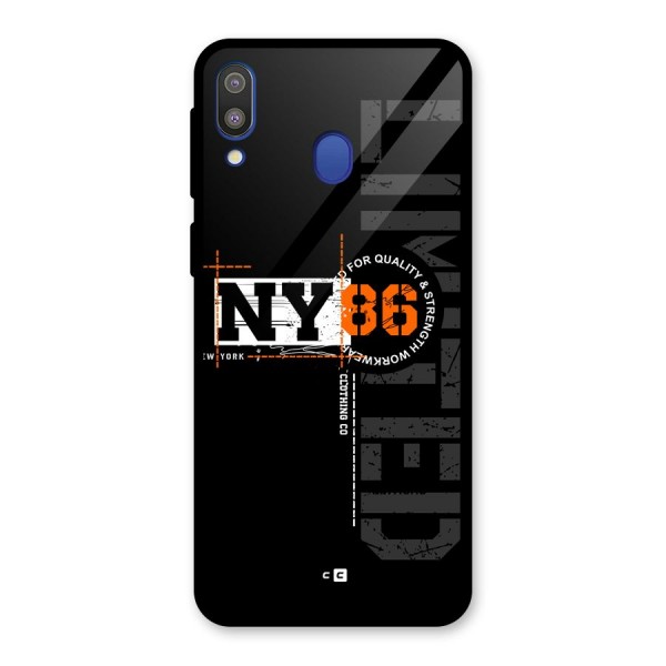 New York Limited Glass Back Case for Galaxy M20