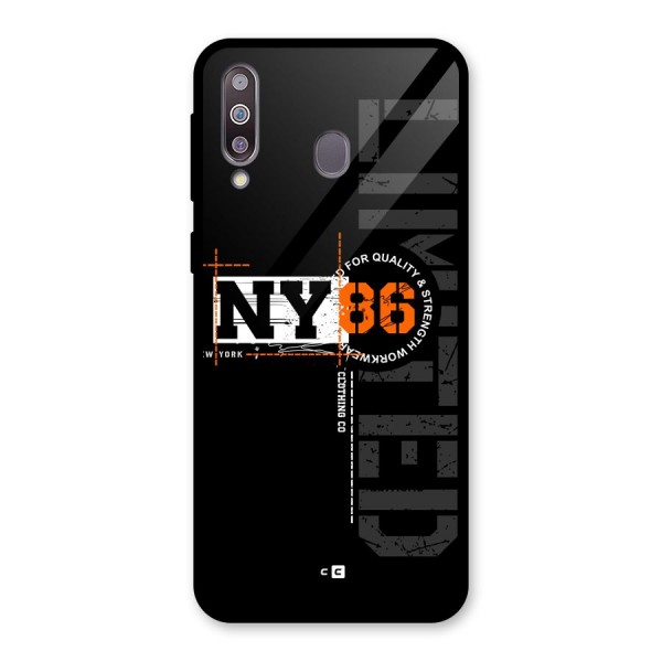 New York Limited Glass Back Case for Galaxy M30