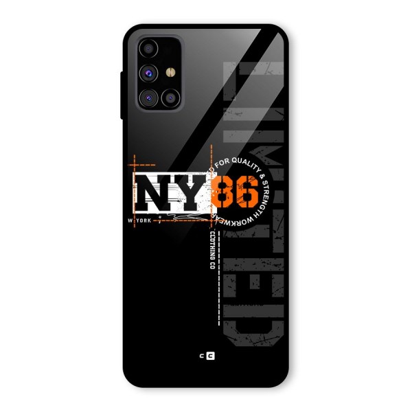 New York Limited Glass Back Case for Galaxy M31s