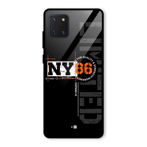 New York Limited Glass Back Case for Galaxy Note 10 Lite