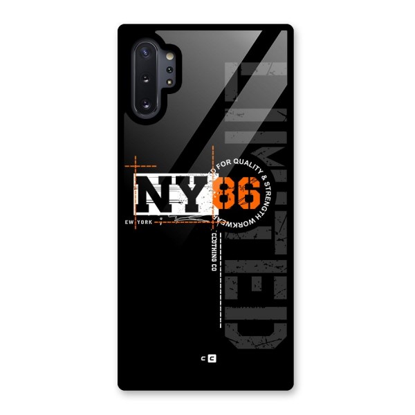 New York Limited Glass Back Case for Galaxy Note 10 Plus
