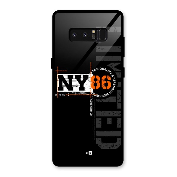 New York Limited Glass Back Case for Galaxy Note 8