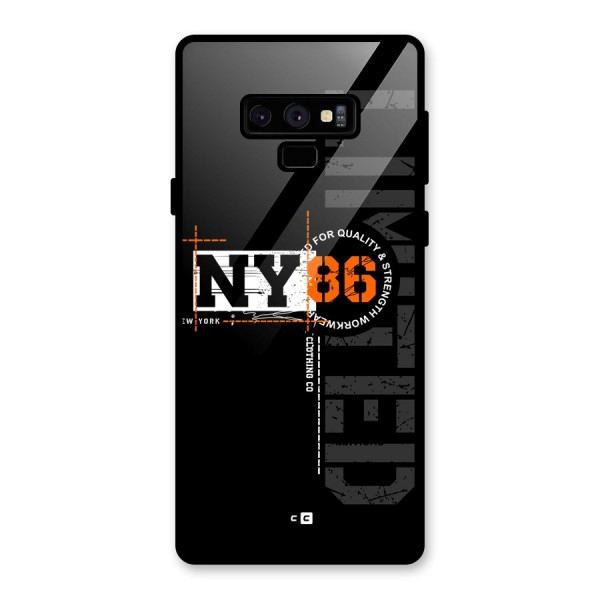 New York Limited Glass Back Case for Galaxy Note 9