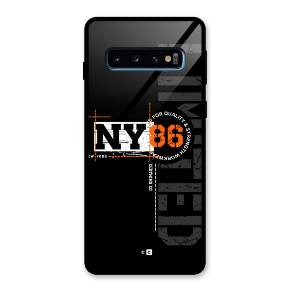 New York Limited Glass Back Case for Galaxy S10