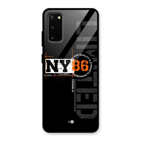New York Limited Glass Back Case for Galaxy S20