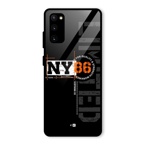 New York Limited Glass Back Case for Galaxy S20 FE