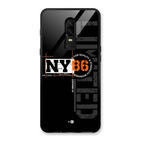New York Limited Glass Back Case for OnePlus 6