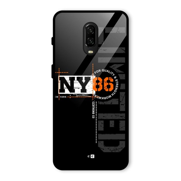 New York Limited Glass Back Case for OnePlus 6T
