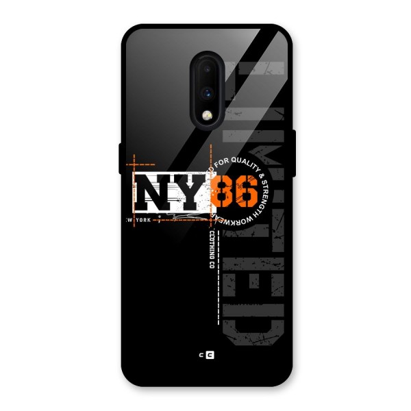New York Limited Glass Back Case for OnePlus 7