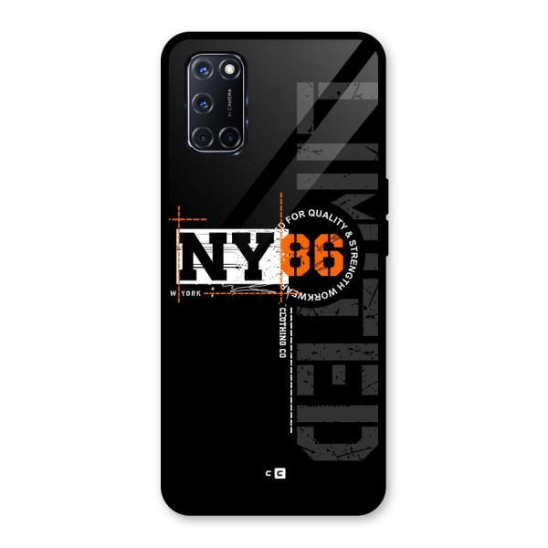New York Limited Glass Back Case for Oppo A52