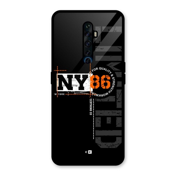 New York Limited Glass Back Case for Oppo Reno2 F
