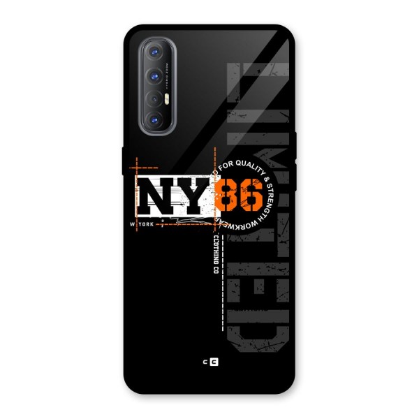 New York Limited Glass Back Case for Oppo Reno3 Pro