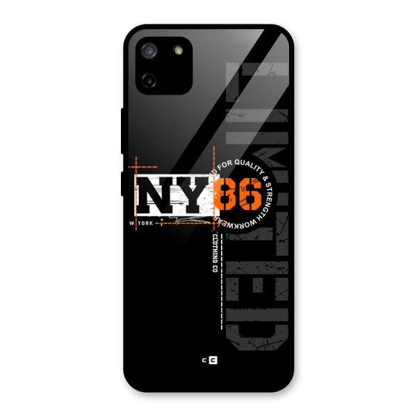 New York Limited Glass Back Case for Realme C11
