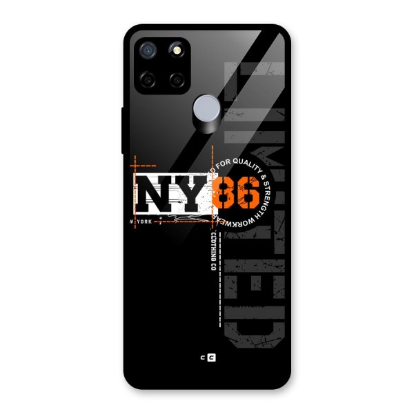 New York Limited Glass Back Case for Realme C15