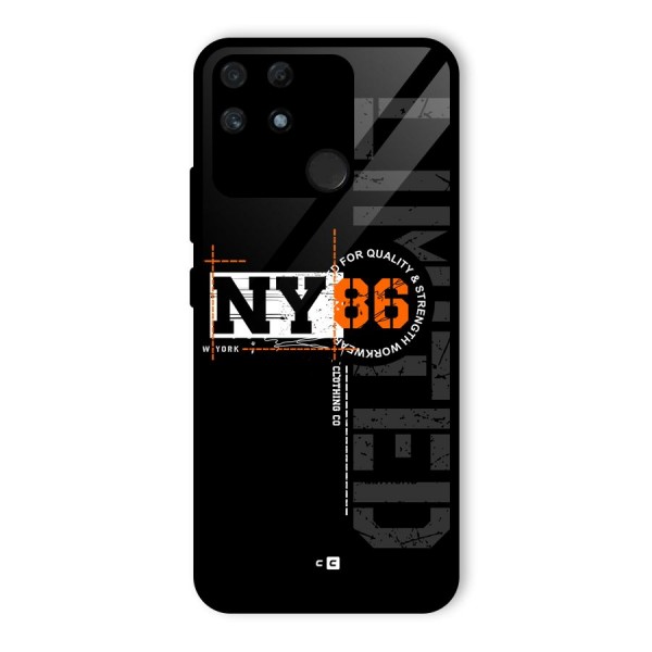 New York Limited Glass Back Case for Realme Narzo 50A