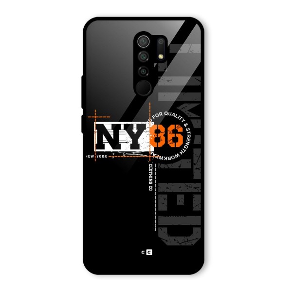 New York Limited Glass Back Case for Redmi 9 Prime