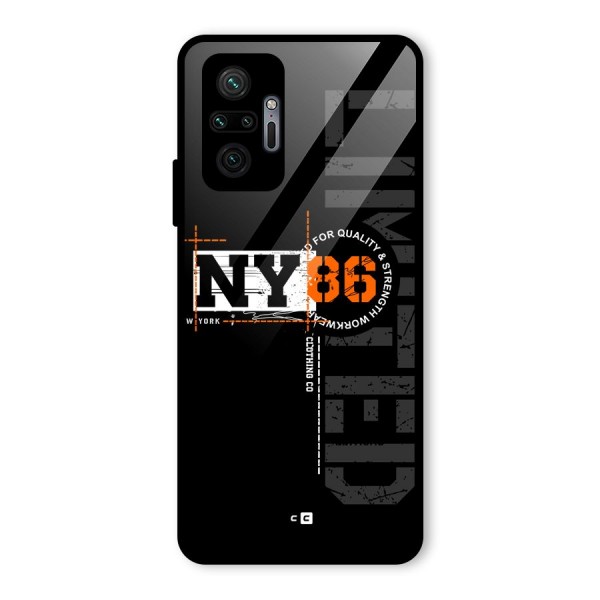 New York Limited Glass Back Case for Redmi Note 10 Pro