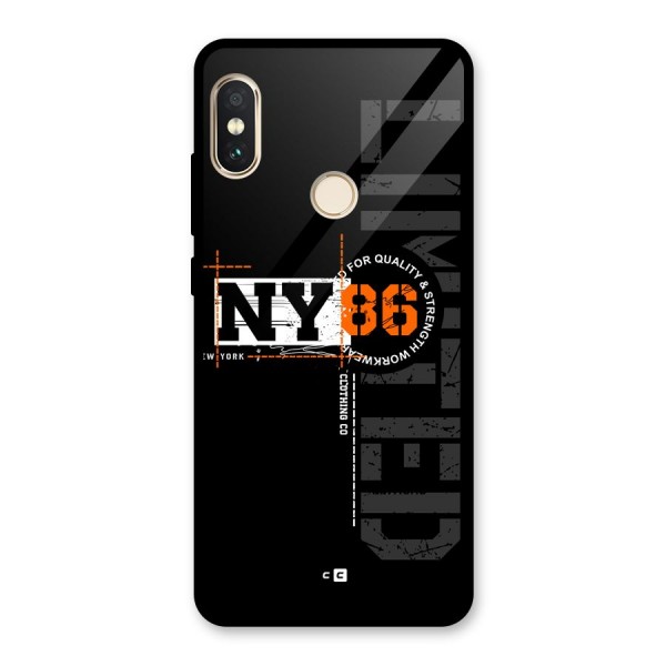 New York Limited Glass Back Case for Redmi Note 5 Pro