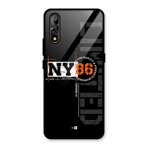 New York Limited Glass Back Case for Vivo S1