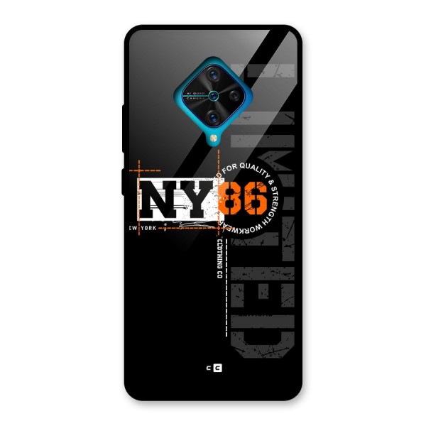 New York Limited Glass Back Case for Vivo S1 Pro