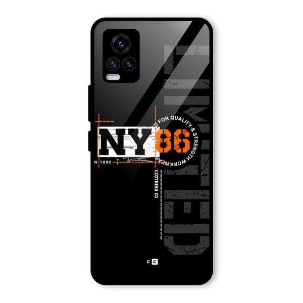 New York Limited Glass Back Case for Vivo V20