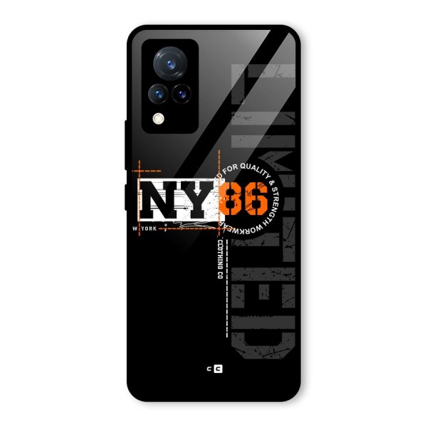 New York Limited Glass Back Case for Vivo V21 5G